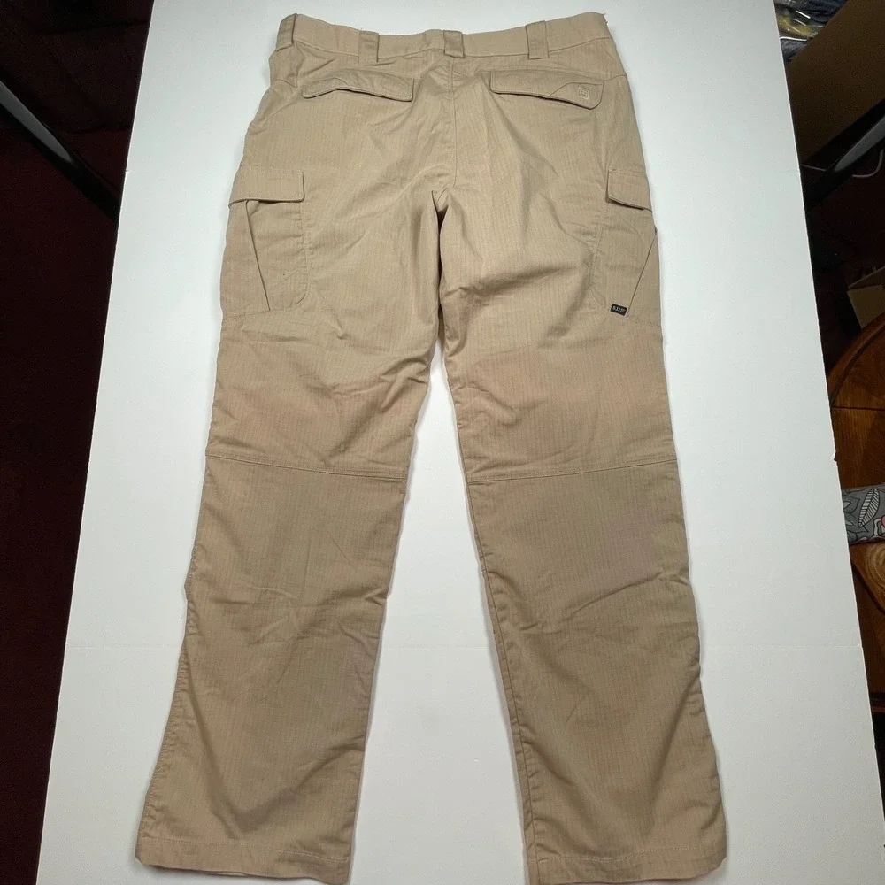 5.11 Tactical Mens Cargo Pants 36x32 Khaki Tan Ripstop Trousers 74273 Khaki